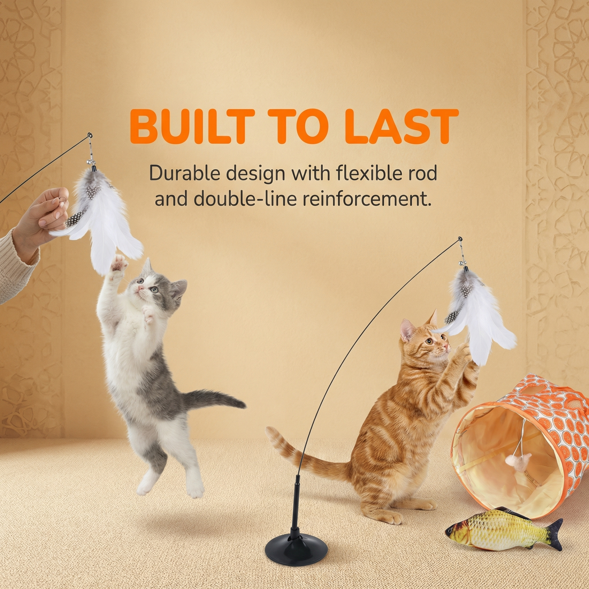 3-in-1 Interactive Cat Toys Set